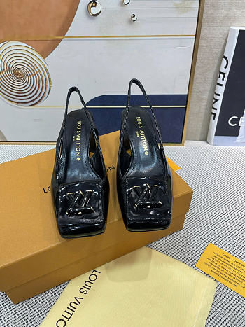 Louis Vuitton hight heels black color 5.5cm