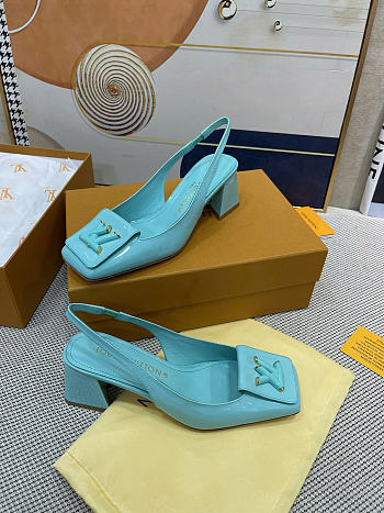 Louis Vuitton hight heels blue color 5.5cm