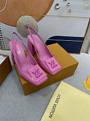 Louis Vuitton hight heels pink color 8.5cm - 1