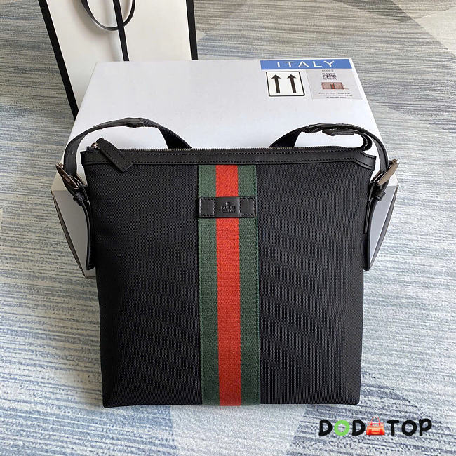 Gucci Techno Canvas Messenger Bag crossbody bag black size W27xH38xD4 - 1
