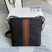 Gucci Techno Canvas Messenger Bag crossbody bag black size W27xH38xD4 - 3