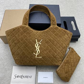 YSL shopping bag suede bag brown size 31/46 x 28 x 15/5