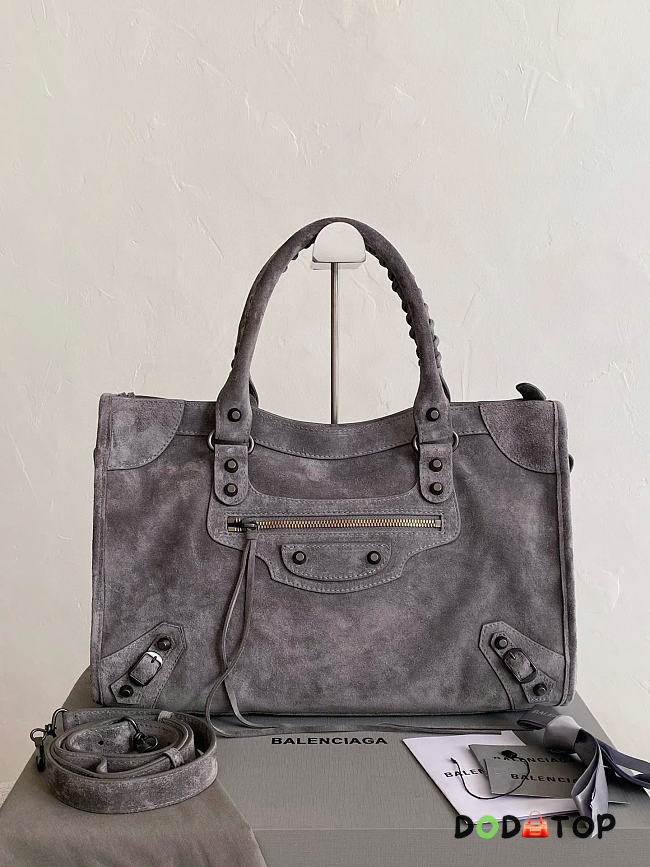 Balenciaga Le City Bag for Her in Storm Gray 38.5×24×13.5cm  - 1