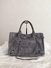 Balenciaga Le City Bag for Her in Storm Gray 38.5×24×13.5cm  - 4
