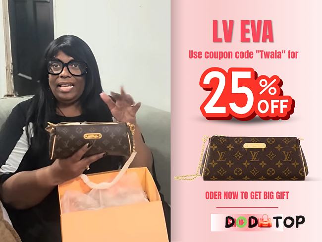  Louis Vuitton EVA 3636 bag size 25cm x 13cm x 4cm Code Twala (25% off) - 1