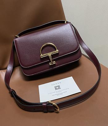Gucci Siena small shoulder bag red size 22.5x14x8