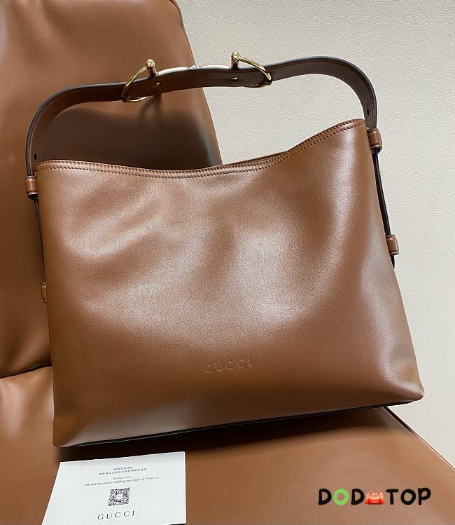 Cabas Gucci Beatrix moyen format brown bag size 35x27.5x11 - 1