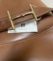 Cabas Gucci Beatrix moyen format brown bag size 35x27.5x11 - 2