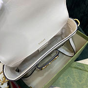Gucci Horsebit white bag size 25x18x8cm  - 6