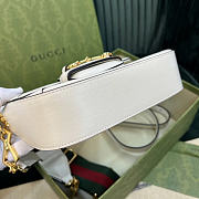 Gucci Horsebit white bag size 25x18x8cm  - 5