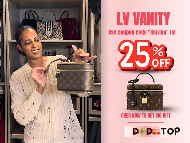 LV VANITY Monogram and Monogram Reverse coated canvas PM M45165 Code Katrina (25% off) - 1