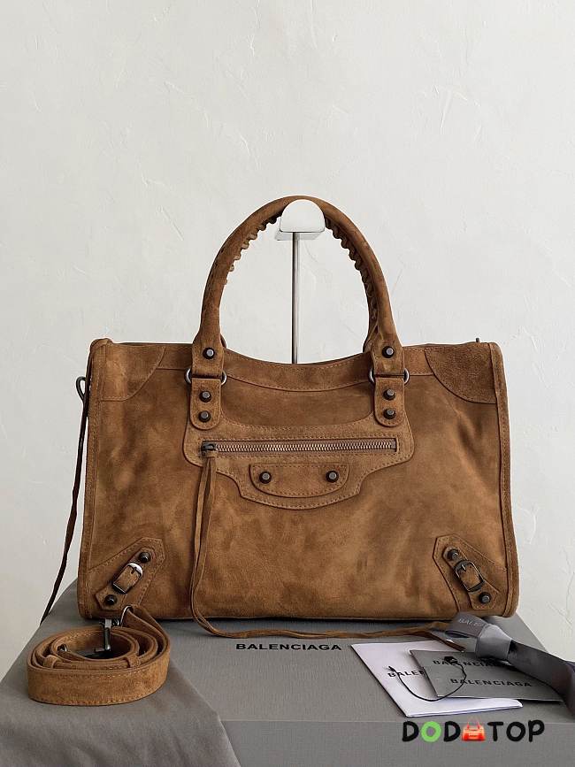 Balenciaga Le City Bag for Her in Storm brown 38.5×24×13.5cm - 1