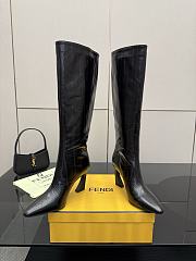 Fendi Arco Beige hagfish leather boots brown - 01 - 1