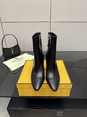 Fendi Arco Black hagfish leather boots brown  - 1