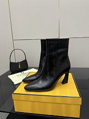 Fendi Arco Black hagfish leather boots brown  - 5