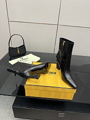 Fendi Arco Black hagfish leather boots brown  - 3