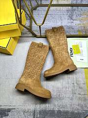 Fendi Filo Light brown suede boots - 4