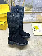 Fendi Filo Light black suede boots - 1
