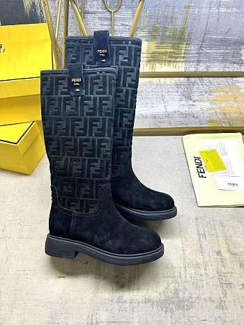 Fendi Filo Light black suede boots