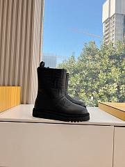 Fendi Apres Chic black FF suede low boots - 5