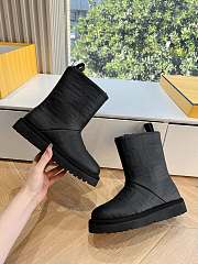 Fendi Apres Chic black FF suede low boots - 4