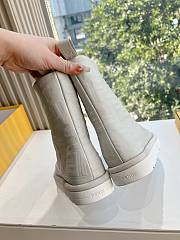 Fendi Apres Chic white FF suede low boots - 2