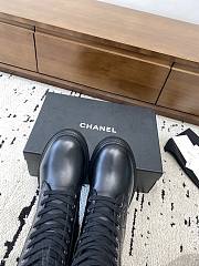 Chanel boots black logo women - 6