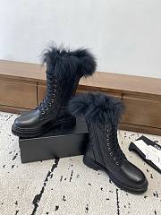 Chanel boots black logo women - 5