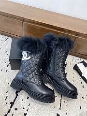 Chanel boots black logo women - 2