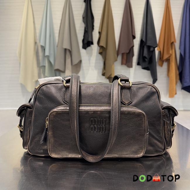 MiuMiu Pocket nappa leather top-handle bag size 32x19x14cm - 1