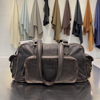 MiuMiu Pocket nappa leather top-handle bag size 32x19x14cm