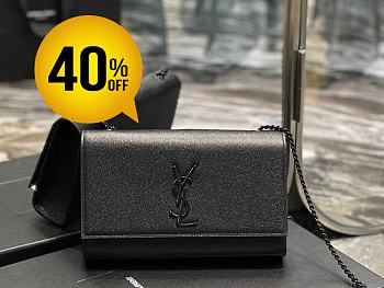 YSL Kate Chain Bag Black Size 24 x 14.5 x 5 cm