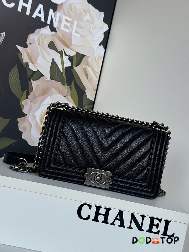 Chanel leboy caviar black size 28cm - 1