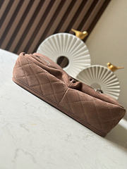 Chanel bag suede brown size 34x25x10cm - 3