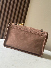 Chanel bag suede brown size 34x25x10cm - 5