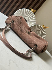 Chanel bag suede brown size 34x25x10cm - 6
