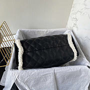 Chanel black hobo silver hardware bag size 30x26x14cm - 6