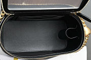 Chanel black Quilted Caviar Vanity Case Bag Size 16.5 × 8 × 10 cm - 4