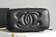 Chanel black Quilted Caviar Vanity Case Bag Size 16.5 × 8 × 10 cm - 2