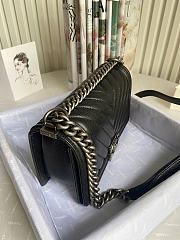 Chanel leboy Caviar Black color bag size 28cm - 4