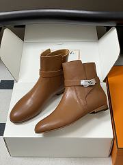 Hermes boots brown - 03 - 2