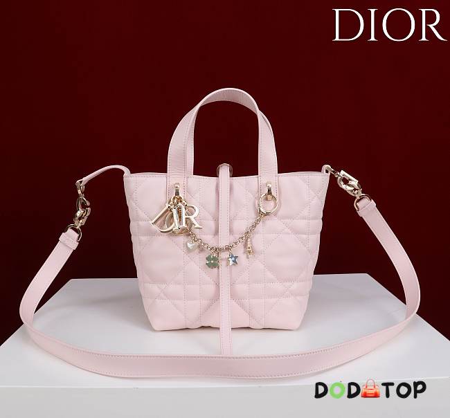 Dior Toujours pink bag size 18.5 x 18.5 x 12 cm - 1