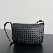  Bottega Veneta Veneto Flap Crossbody black Bag 26x18.5x5cm - 1