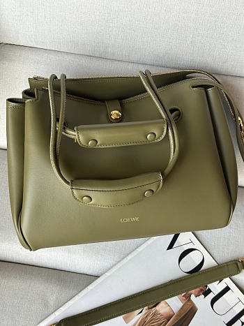 Loewe Madrid green bag size 28.5x11x23cm