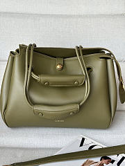 Loewe Madrid green bag size 28.5x11x23cm - 5