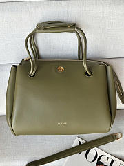 Loewe Madrid green bag size 28.5x11x23cm - 3