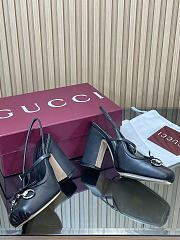 Women's Gucci Horsebit slingback pump black - 5