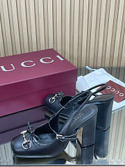 Women's Gucci Horsebit slingback pump black - 4