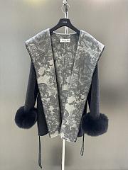 Dior Warm fur jacket gray - 4