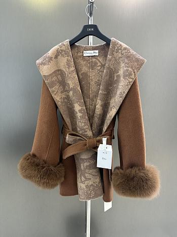 Dior Warm fur jacket brown